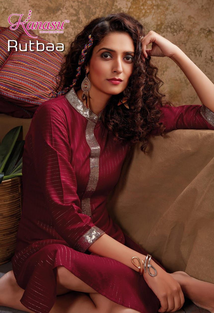 Kanasu Rutbaa Fancy Party Wear Rayon Designer Latest Kurti Collection